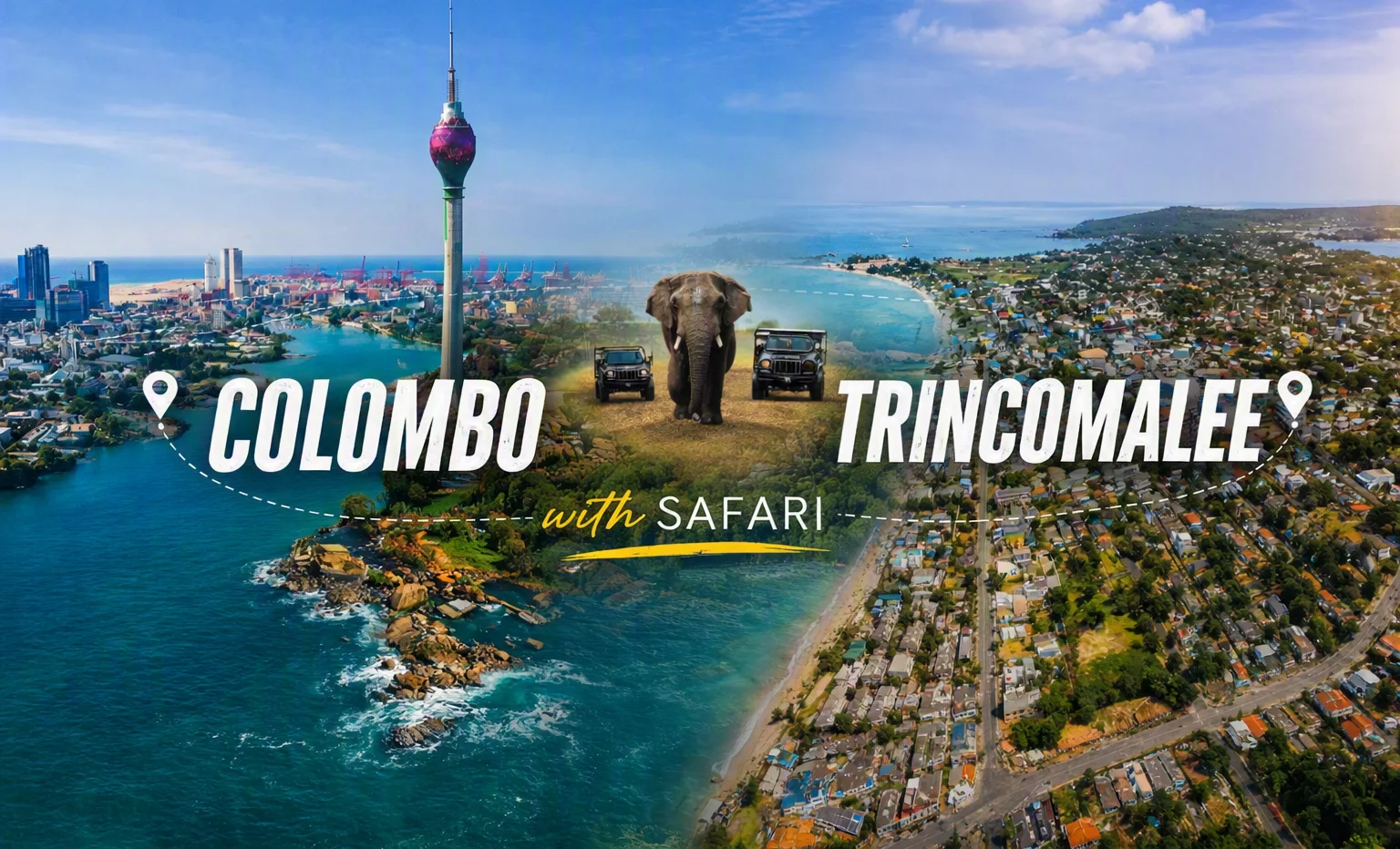 Colombo to Trincomalee Shuttle & Safari Drive